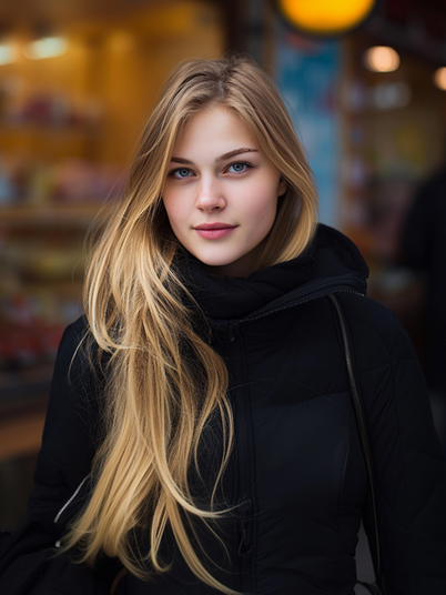 original image and a Halloween effect showing the woman riding the roller coaster with a Ghost face 1