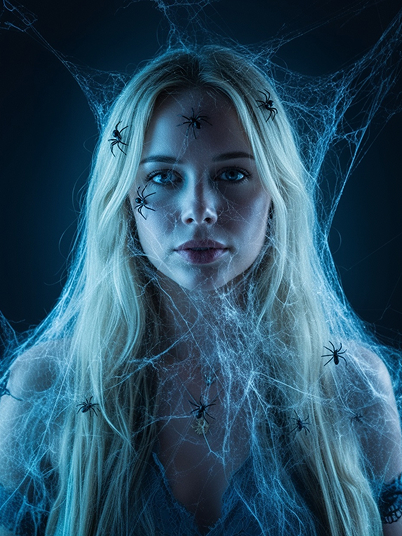 original image and bizarre spiderweb nightmare filter effect