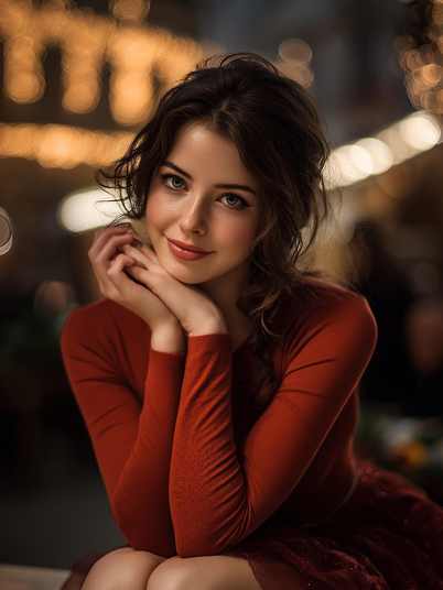 original image and effect image showing a man dressed as Jason Voorhees is proposing to a young girl 1