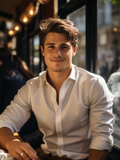 original image and effect image showing a man is taking selfies with seven classic horror characters 1