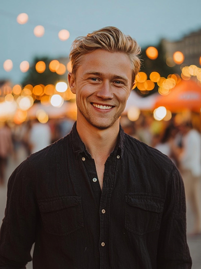 original image and a Halloween effect of a Polaroid portrait with Michael Myers 1