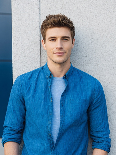 original image and effect image showing a man eating popcorn on the couch with Jason Voorhees standing behind him 1