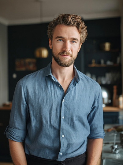 original image and effect image showing a man is on the phone, with Ghostface standing behind him 1