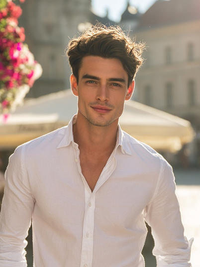 imagen original y una imagen de efecto de Halloween que muestra un juego de truco o trato con un Ghostface y una bruja 1