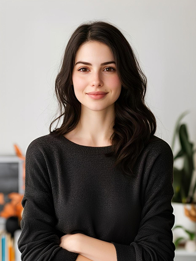 original image and terrifying female vampire filter effect 1