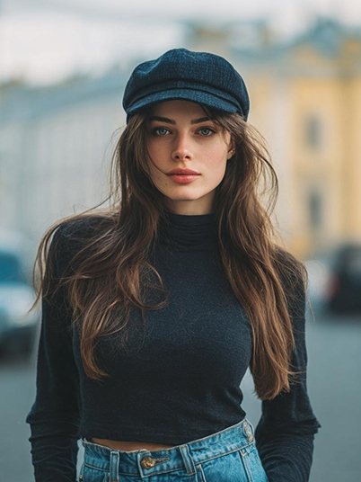 a girl with Mickey Mouse ears watching the fireworks show at Disney with Michael Myers 1