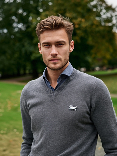 original image and effect image showing a man styled as Dracula shopping at the supermarket and his cart filled with blood plasma 1