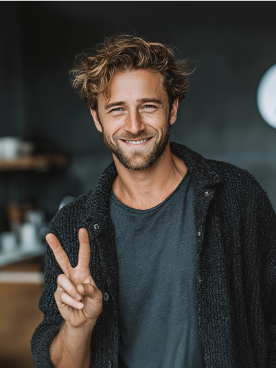 original image and effect image showing a man taking a selfie with a spooky clown in the elevator 1
